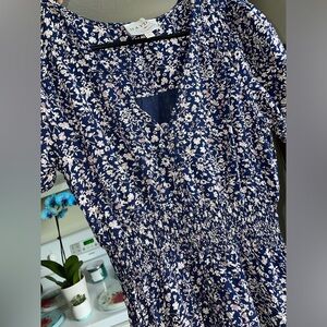 High-low navy blue Hayden dress